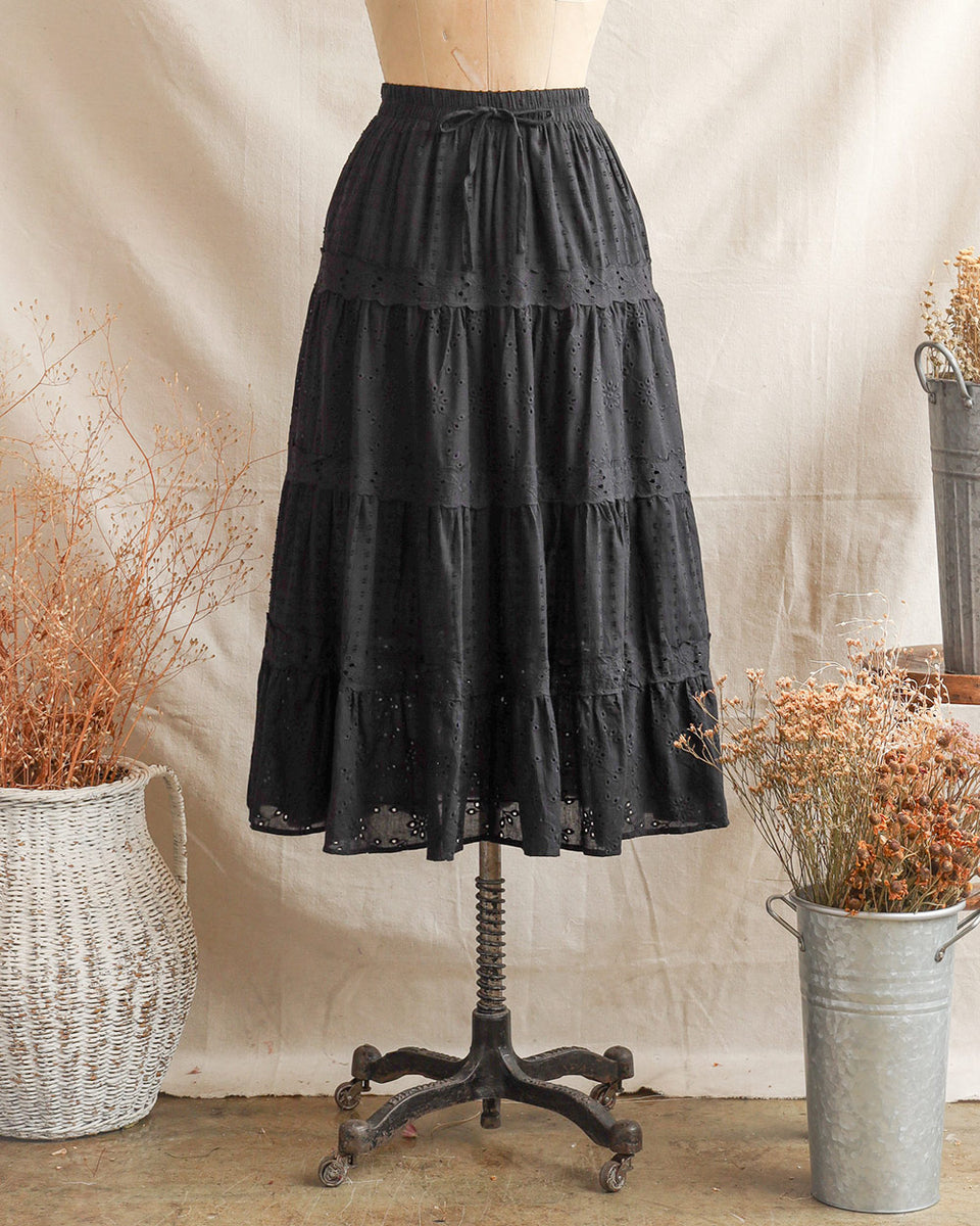 Tiered lace skirt vintage sale